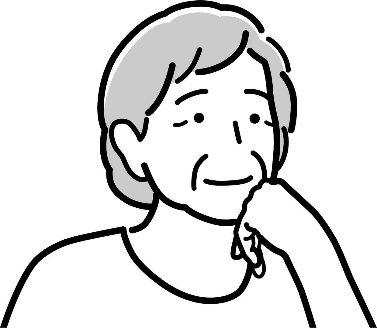 介護タクシー ご利用者様イラスト